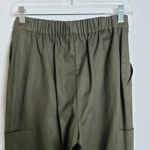 Bcbgeneretion Cropped Utility Pant Olive Green M - Picture 5 of 12